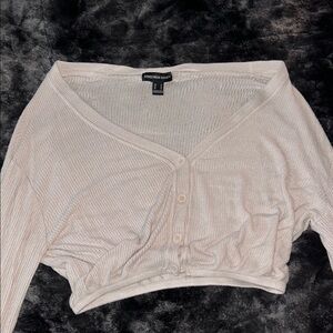 Streetwear Society Cream Button-Down Top